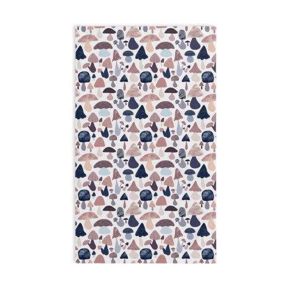 Patterned Illustrative Mushroom Watercolor - Hand Towel - Image 2