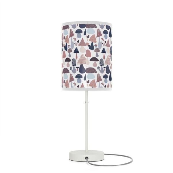 Patterned Illustrative Mushroom Watercolor - Lamp on a Stand, US|CA plug - Image 8