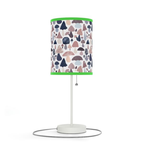 Patterned Illustrative Mushroom Watercolor - Lamp on a Stand, US|CA plug - Image 67