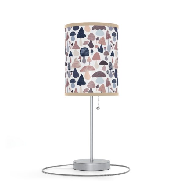 Patterned Illustrative Mushroom Watercolor - Lamp on a Stand, US|CA plug - Image 15