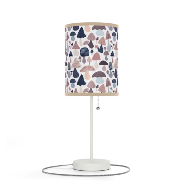 Patterned Illustrative Mushroom Watercolor - Lamp on a Stand, US|CA plug - Image 19