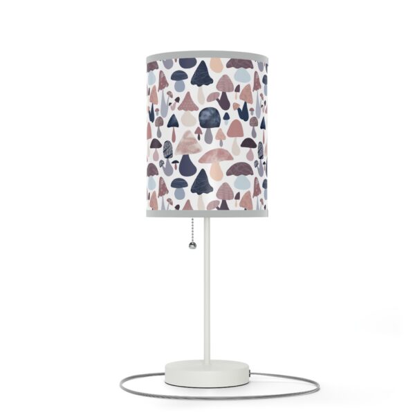 Patterned Illustrative Mushroom Watercolor - Lamp on a Stand, US|CA plug - Image 52