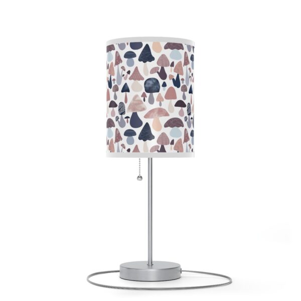 Patterned Illustrative Mushroom Watercolor - Lamp on a Stand, US|CA plug - Image 5