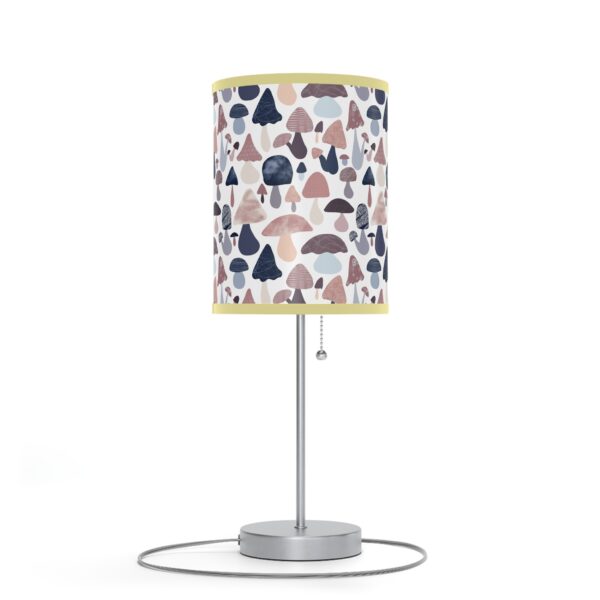 Patterned Illustrative Mushroom Watercolor - Lamp on a Stand, US|CA plug - Image 55