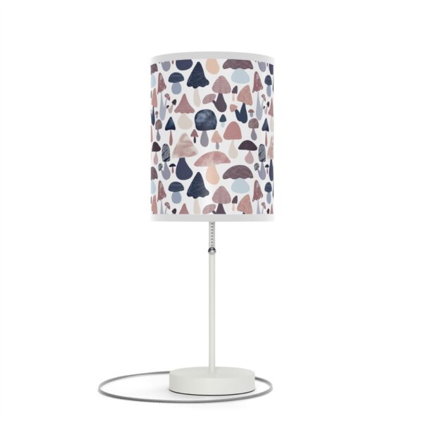 Patterned Illustrative Mushroom Watercolor - Lamp on a Stand, US|CA plug - Image 7