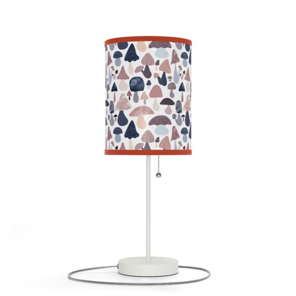 Patterned Illustrative Mushroom Watercolor - Lamp on a Stand, US|CA plug - Image 35