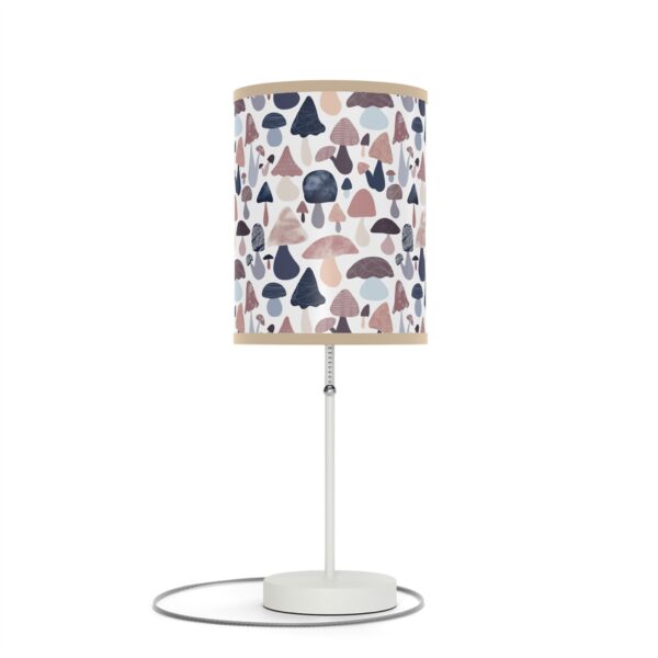 Patterned Illustrative Mushroom Watercolor - Lamp on a Stand, US|CA plug - Image 17
