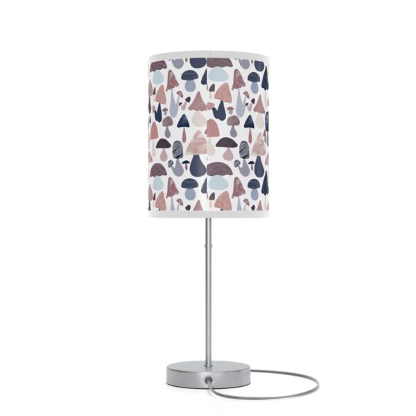 Patterned Illustrative Mushroom Watercolor - Lamp on a Stand, US|CA plug - Image 3
