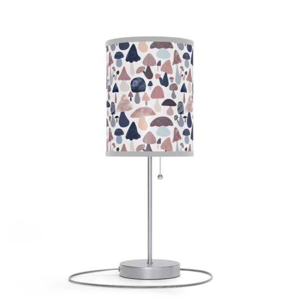 Patterned Illustrative Mushroom Watercolor - Lamp on a Stand, US|CA plug - Image 47
