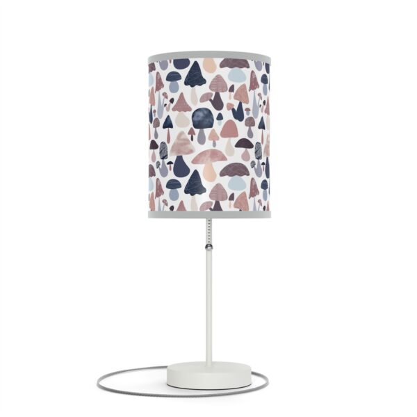 Patterned Illustrative Mushroom Watercolor - Lamp on a Stand, US|CA plug - Image 49