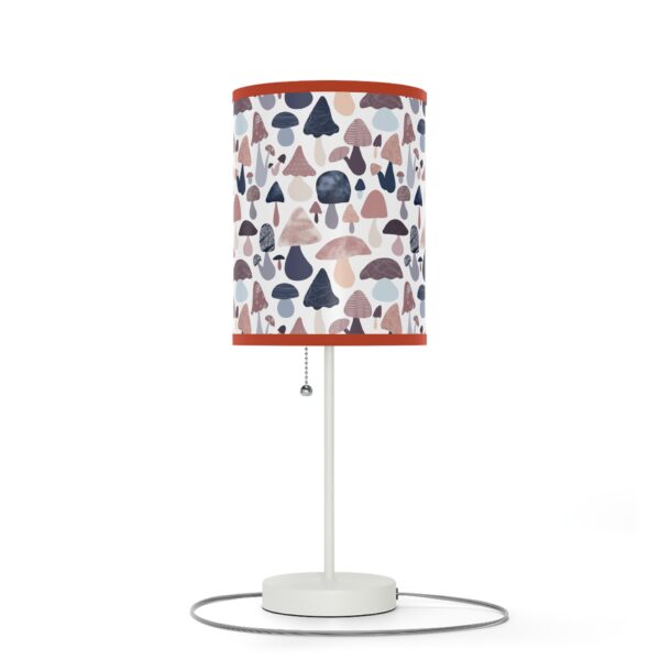 Patterned Illustrative Mushroom Watercolor - Lamp on a Stand, US|CA plug - Image 36