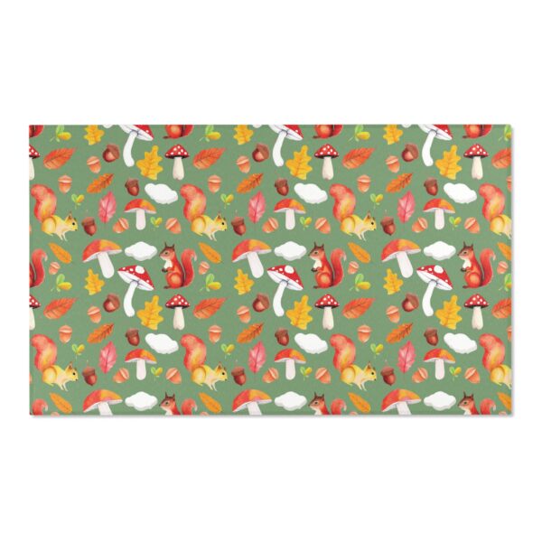 Whimsical Chipmunk Mushroom Area Rug - Cozy Autumn Decor for Nature Lovers - Image 13
