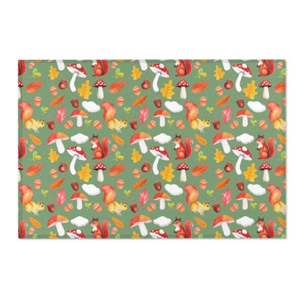 Whimsical Chipmunk Mushroom Area Rug - Cozy Autumn Decor for Nature Lovers - Image 10