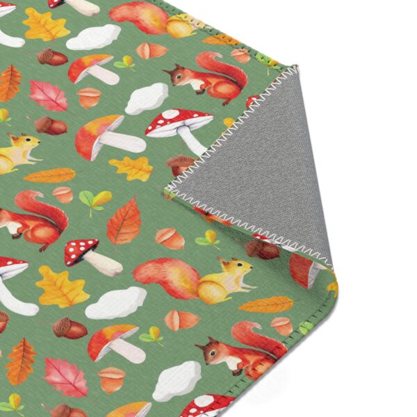 Whimsical Chipmunk Mushroom Area Rug - Cozy Autumn Decor for Nature Lovers - Image 11