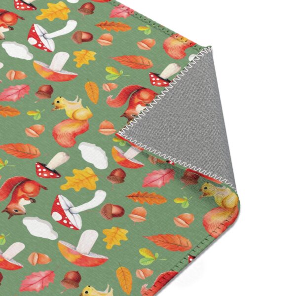 Whimsical Chipmunk Mushroom Area Rug - Cozy Autumn Decor for Nature Lovers - Image 5