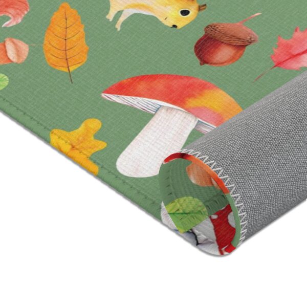Whimsical Chipmunk Mushroom Area Rug - Cozy Autumn Decor for Nature Lovers - Image 18