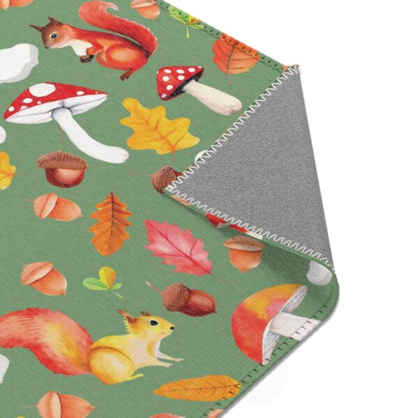 Whimsical Chipmunk Mushroom Area Rug - Cozy Autumn Decor for Nature Lovers - Image 14