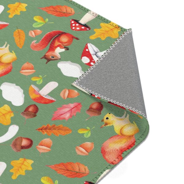 Whimsical Chipmunk Mushroom Area Rug - Cozy Autumn Decor for Nature Lovers - Image 8