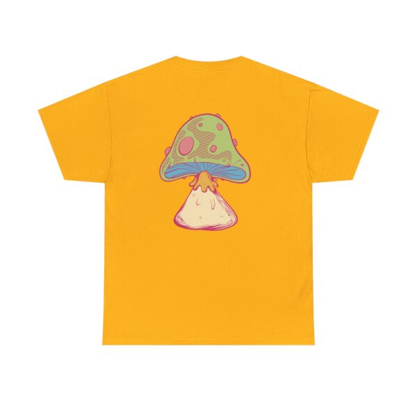 Psychedelic Mushroom Unisex Heavy Cotton Tee - Trendy Casual T-Shirt for Nature Lovers - Image 16