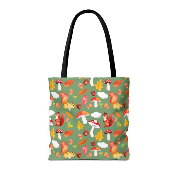 Whimsical Squirrel Print Tote Bag - Fall Forest Design - Image 18