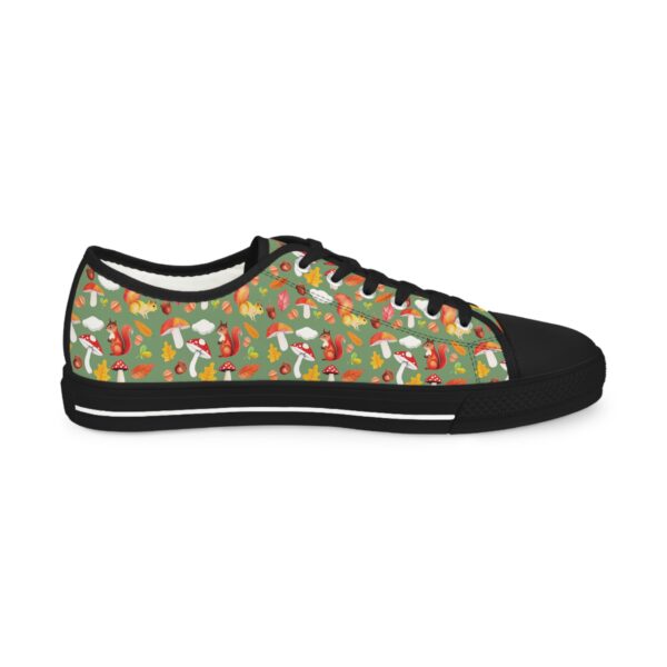 Floral Pattern Men's Low Top Sneakers - Stylish & Fun Casual Footwear - Image 13