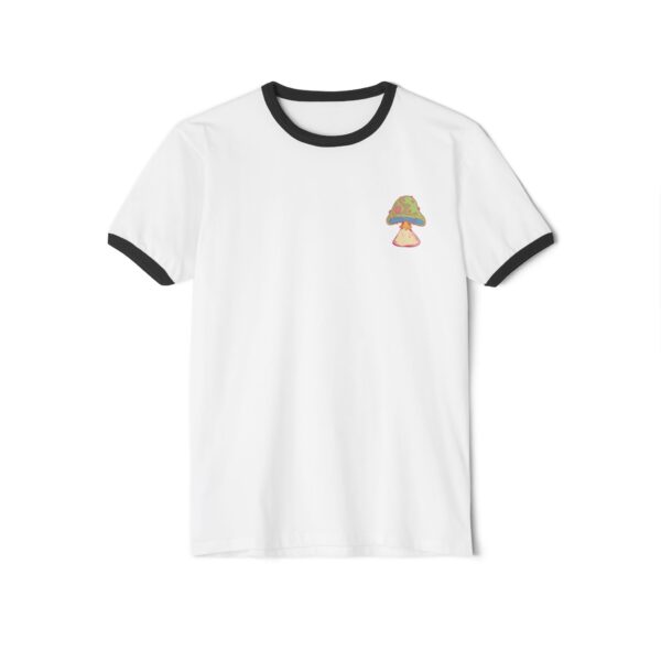 Groovy Mushroom Ringer T-Shirt - Unisex Cotton Tee for Nature Lovers - Image 15