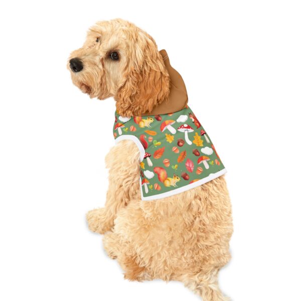 Autumn Forest Pet Hoodie - Cute Squirrel & Mushroom Design for Dogs & Cats - Image 5