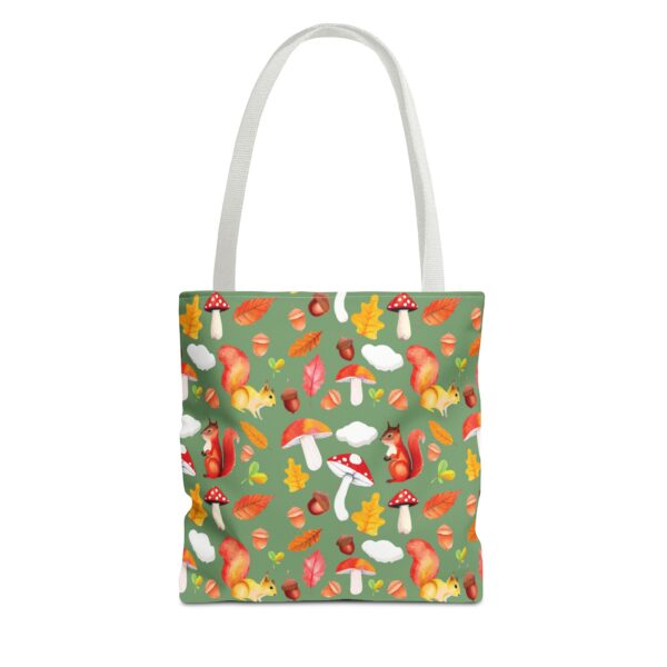 Whimsical Squirrel Print Tote Bag - Fall Forest Design - Image 49