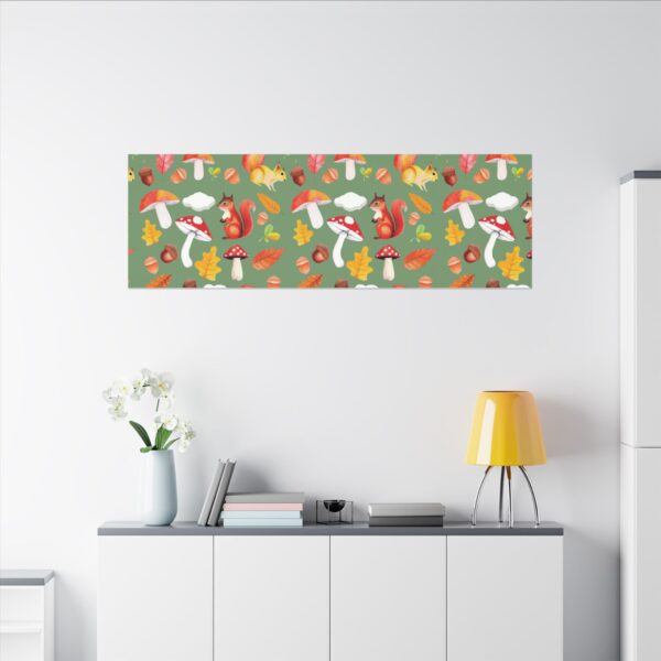 Whimsical Squirrel Canvas Art Print - Autumn Decor for Nature Lovers - Image 172