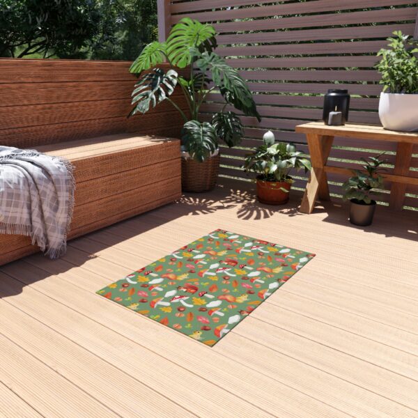 Autumn Forest Outdoor Rug - Cozy, Nature-Inspired Floor Mat for Patios and Gardens - Image 4