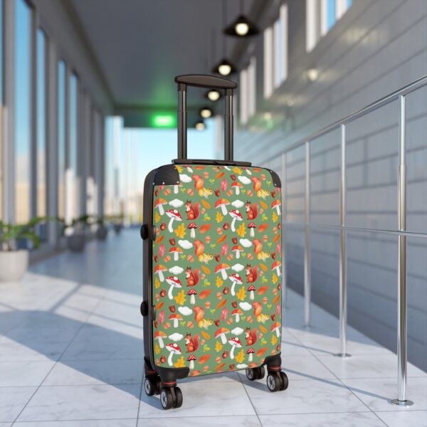 Colorful Mushroom Print Suitcase - Stylish Travel Essentials for Adventurers - Image 3