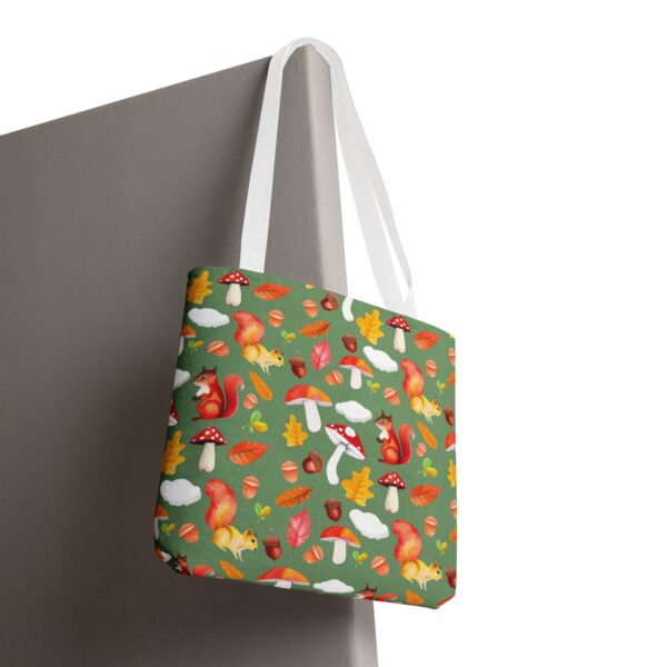 Whimsical Squirrel Print Tote Bag - Fall Forest Design - Image 56