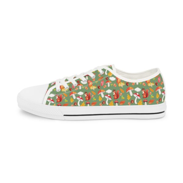 Floral Pattern Men's Low Top Sneakers - Stylish & Fun Casual Footwear - Image 7