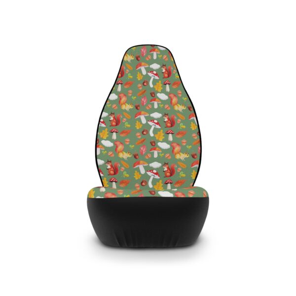 Whimsical Forest scene Mushrooms and Squirrels - Car Seat Covers - Image 2