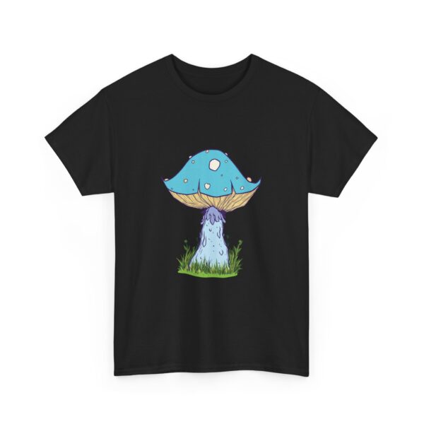Fantasy Blue Mushroom Unisex Heavy Cotton Tee - Image 7
