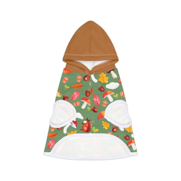 Autumn Forest Pet Hoodie - Cute Squirrel & Mushroom Design for Dogs & Cats - Image 2