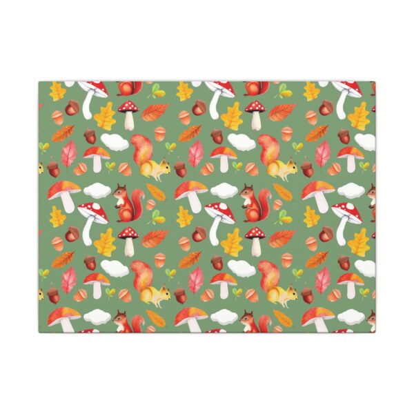 Whimsical Squirrel Canvas Art Print - Autumn Decor for Nature Lovers