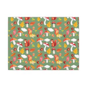 Whimsical Squirrel Canvas Art Print - Autumn Decor for Nature Lovers
