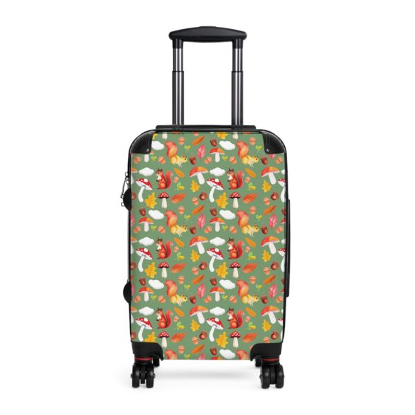 Colorful Mushroom Print Suitcase - Stylish Travel Essentials for Adventurers