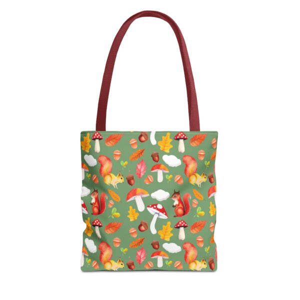 Whimsical Squirrel Print Tote Bag - Fall Forest Design - Image 25