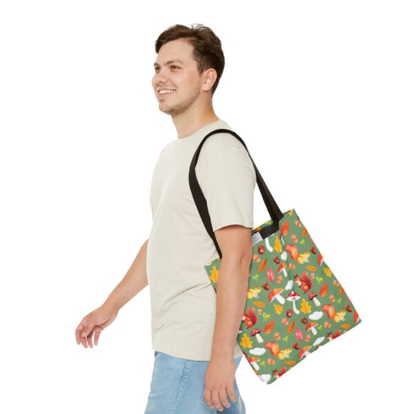 Whimsical Squirrel Print Tote Bag - Fall Forest Design - Image 19