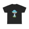 Fantasy Blue Mushroom Unisex Heavy Cotton Tee - Image 5