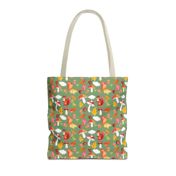 Whimsical Forest Animals Tote Bag - Eco-Friendly Shopping Bag with Mushrooms and Squirrels - Image 48