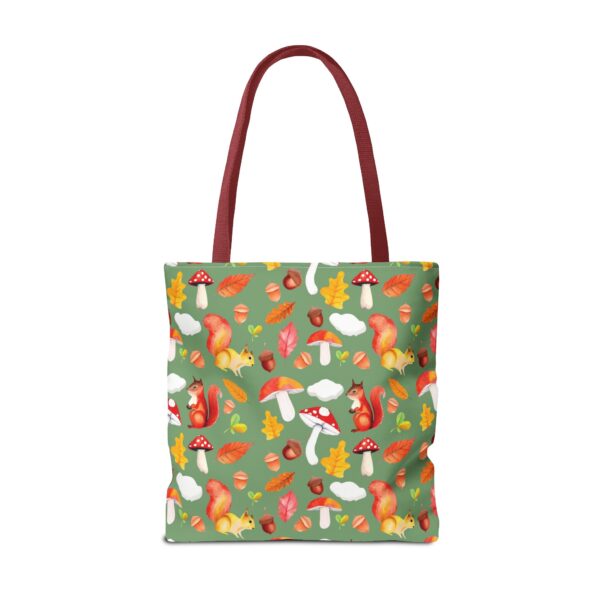 Whimsical Squirrel Print Tote Bag - Fall Forest Design - Image 42