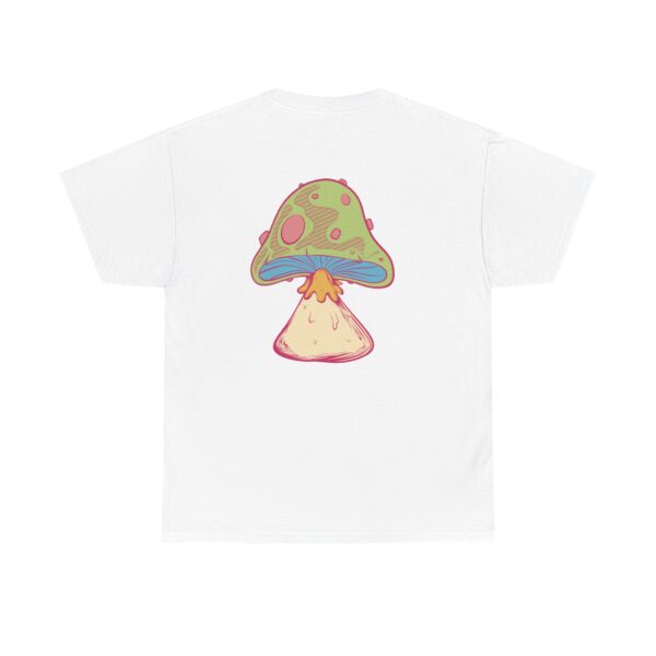 Psychedelic Mushroom Unisex Heavy Cotton Tee - Trendy Casual T-Shirt for Nature Lovers - Image 12