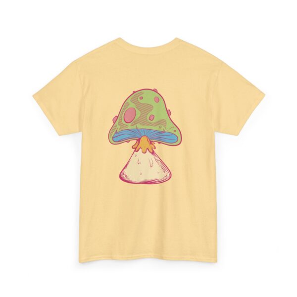 Psychedelic Mushroom Unisex Heavy Cotton Tee - Trendy Casual T-Shirt for Nature Lovers - Image 5