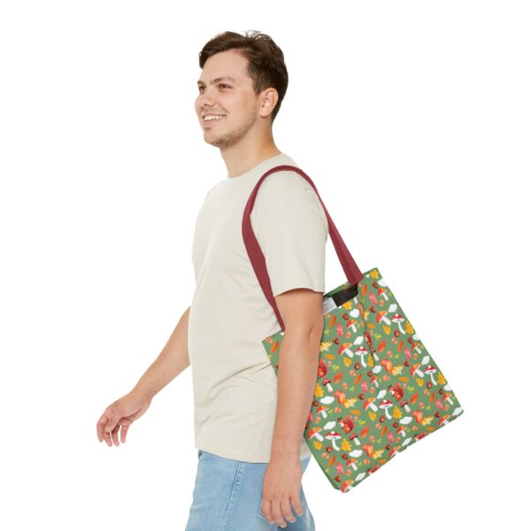 Whimsical Forest Animals Tote Bag - Eco-Friendly Shopping Bag with Mushrooms and Squirrels - Image 19