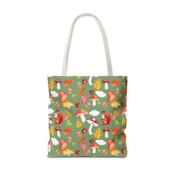 Whimsical Squirrel Print Tote Bag - Fall Forest Design - Image 158