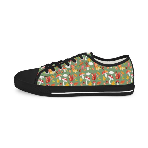 Floral Pattern Men's Low Top Sneakers - Stylish & Fun Casual Footwear - Image 12