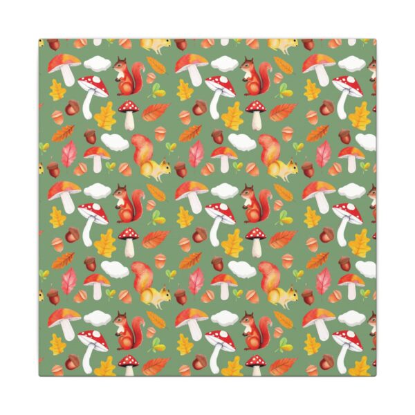 Whimsical Squirrel Canvas Art Print - Autumn Decor for Nature Lovers - Image 145